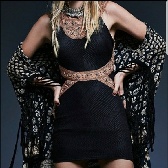 Free People Dresses & Skirts - NWT Free People Nefertiti boho bodycon dress Sz Sm